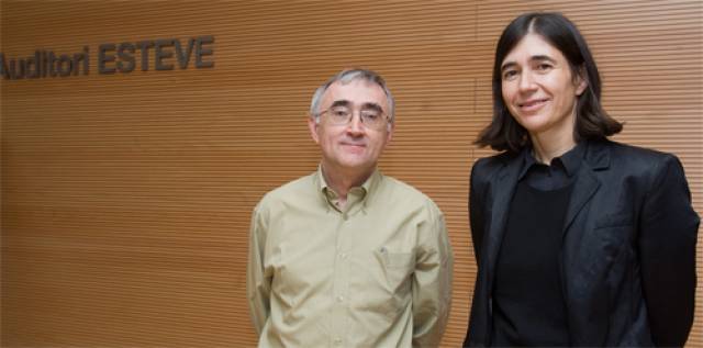 Elias Campo i María A. Blasco al Seminari IDIBAPS